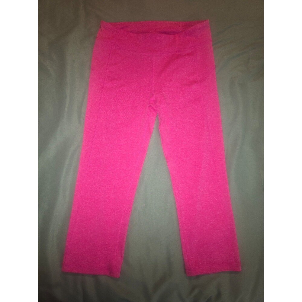 Women's Athletic Cropped Leggings Pink